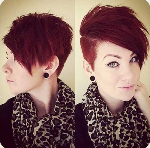 Cute Short Red Pixie Hair Cuts for Girls