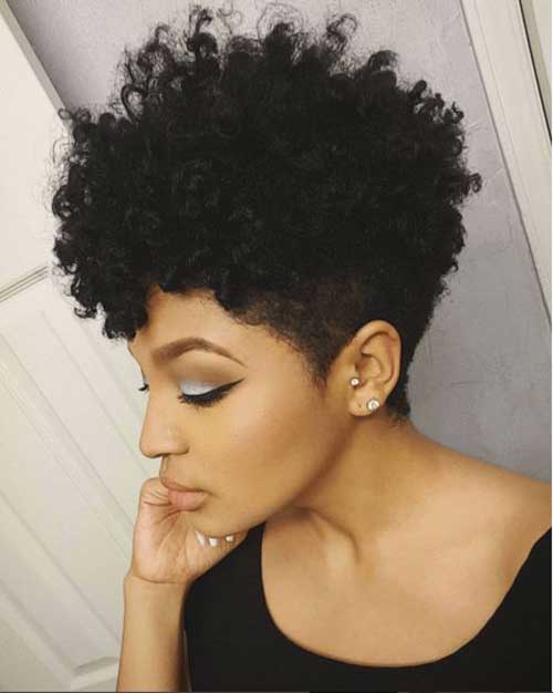 38 Cute hairstyles for short natural curly black hair Shoulder Length