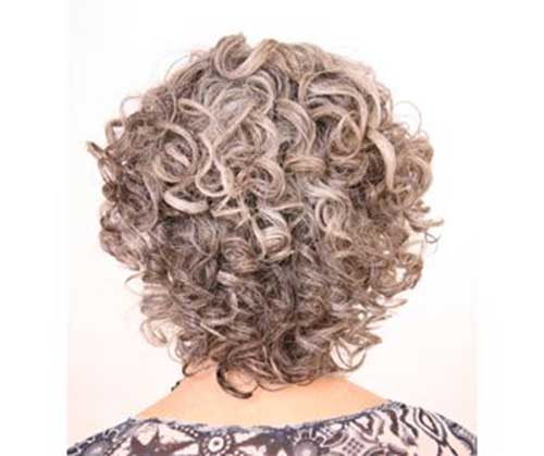 Short Curly Grey Natural Hairstyles