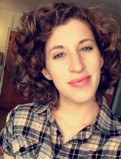 Casual Short Haircuts for Curly Hair 2015