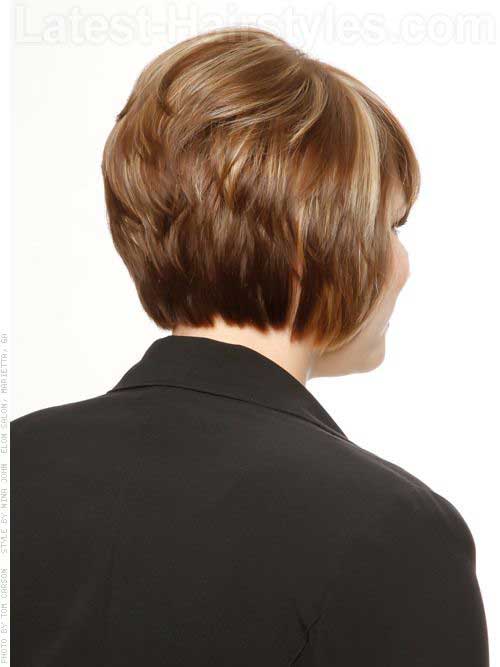 Layered Back Short Bob Haircuts for Women