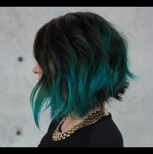 Important Style 37 Short Hair With Green Color