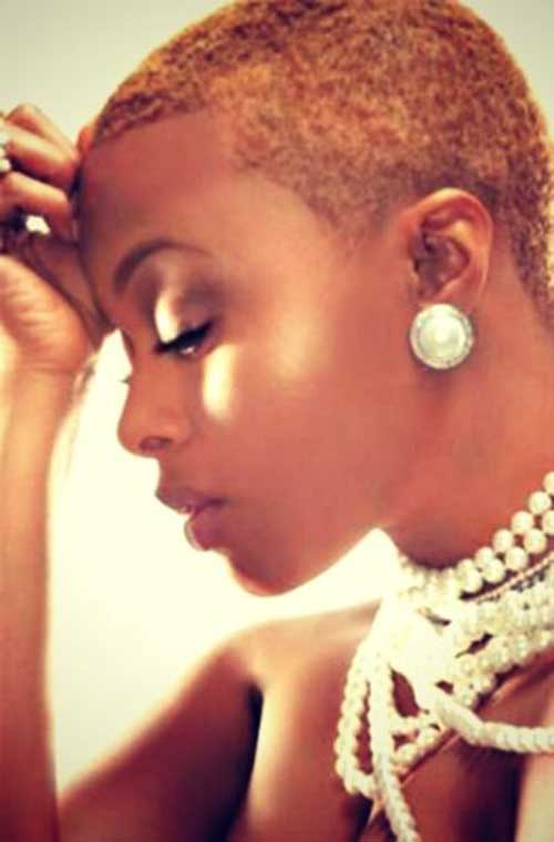 Very Short Blonde Natural Haircuts for Black Women