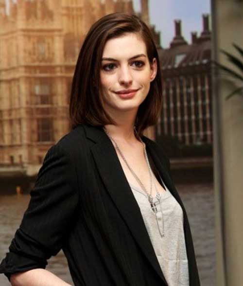 Anne Hathaway Short Length Hair Styles