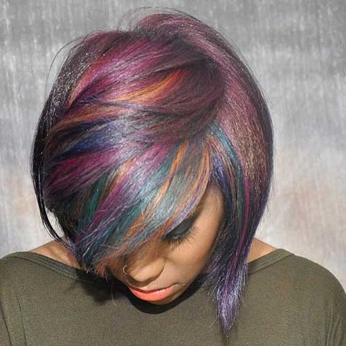 Funky Short Colored Hairstyles
