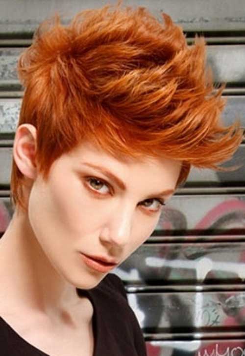 Funky Short Copper Hairstyles