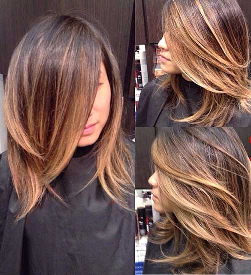 Ombre Balyage Short to Medium Length Hairstyles