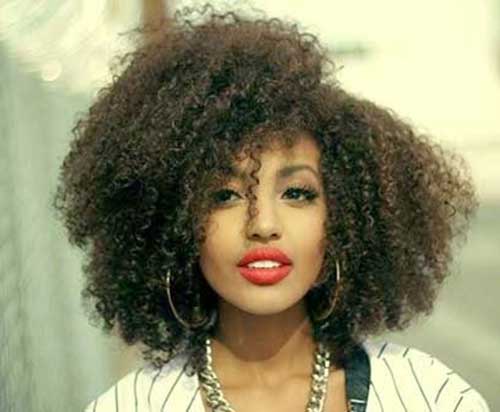 Short Curly Afro Hairstyles-19