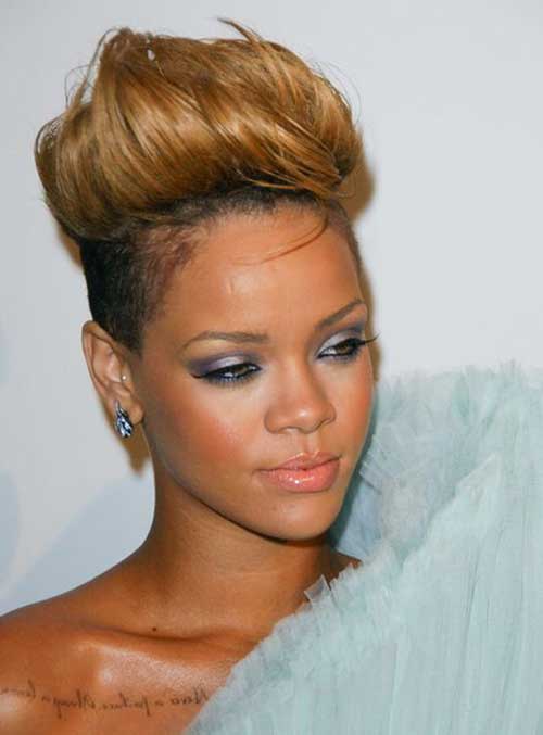 Rihanna Short Blonde Hair-7