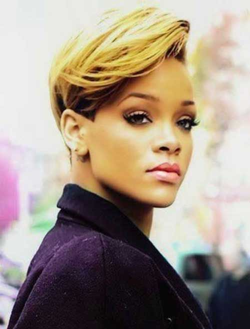Rihanna Short Blonde Hair-9