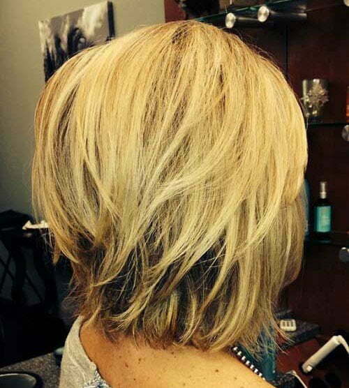 Short Straight Blonde Layered Haircuts-13