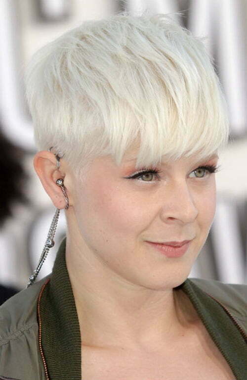 Cool short blonde color shades 2013