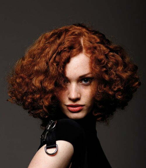 Hairstyles for short curly red hair