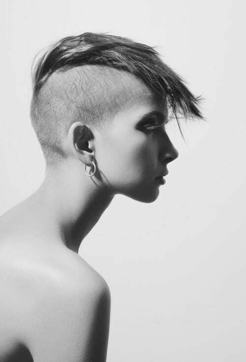 Mohawk hairstyles for women with short hair