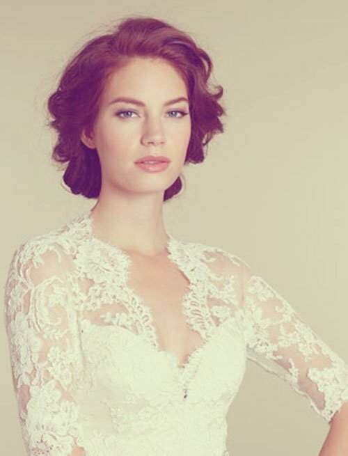 Bridal hairstyle for short hair