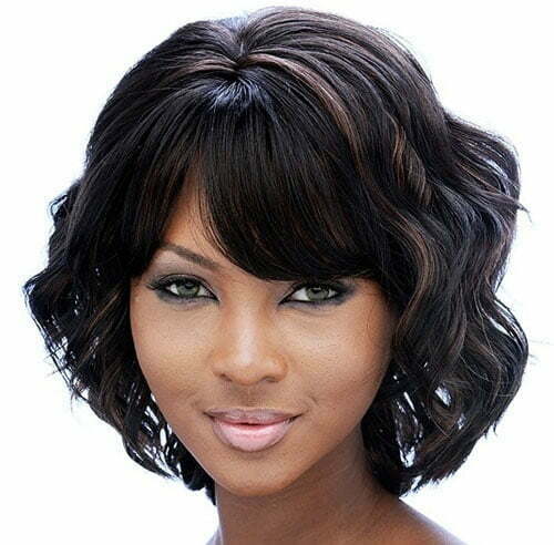 Short wavy hairstyles black women