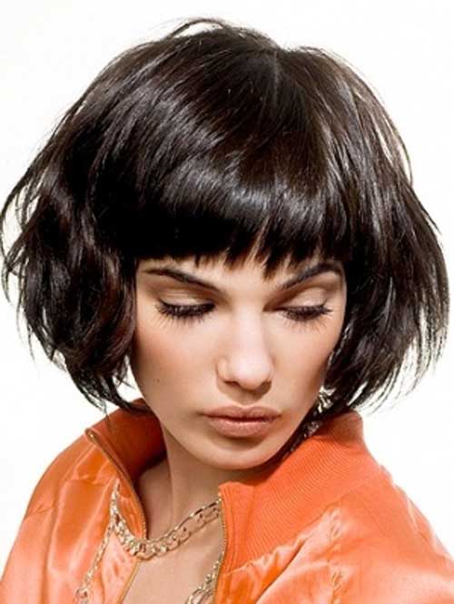 Hairstyle for Short Wavy Hair-14