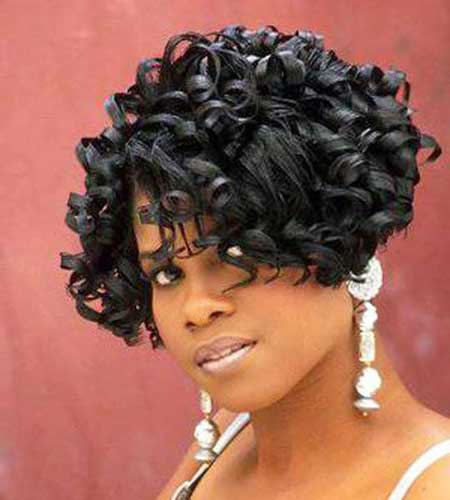 Curly short cuts for black women