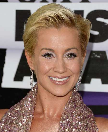 Celebrity short straight hairstyle