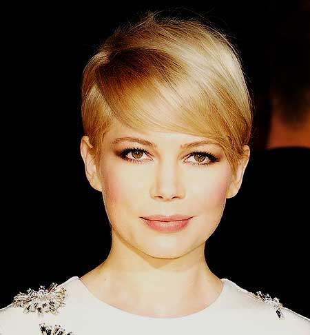 Short Lovely Blonde Pixie Hairstyle