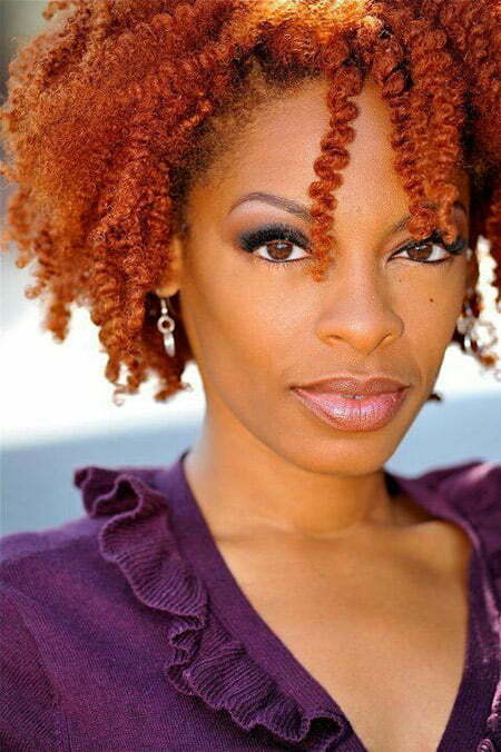 Awesome Copper-colored Kinky Hairstyle