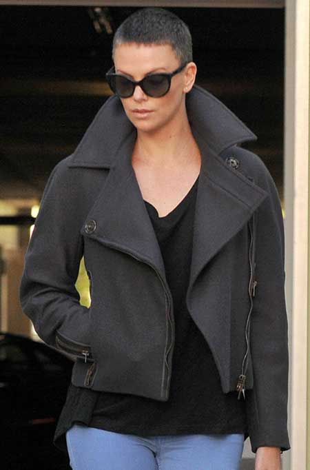 Charlize Theron short hairstyle