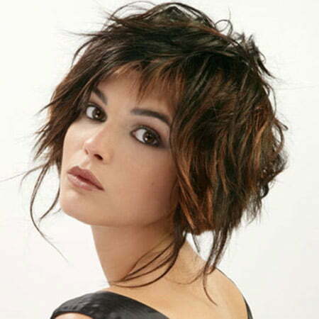 Ravishingly Attractive Coffee Brown-colored Messy Hairstyle