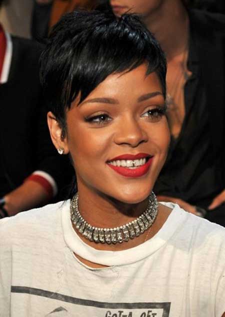Rihanna Short Pixie Cut