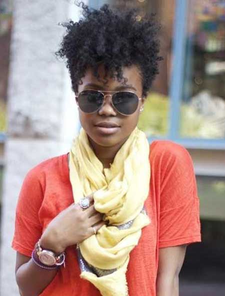 Very Short Afro Style
