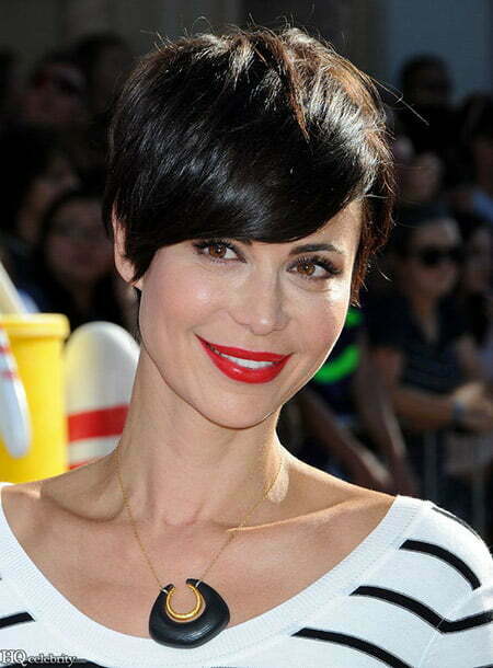 Catherine Bell's Lovely Messy Pixie Cut