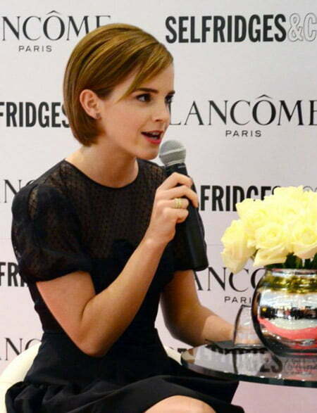 Emma Watson's Lovely and Gorgeous Bob Cut
