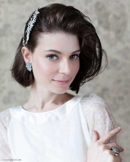 20 Short Hairstyles for Brides_4