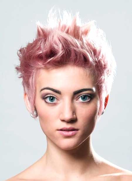 Short Pointy Pink Hair