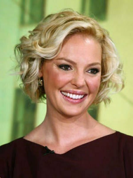 Short Blonde Curly Hairstyle