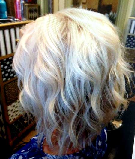 Blonde Curly Short Haircut for Girls