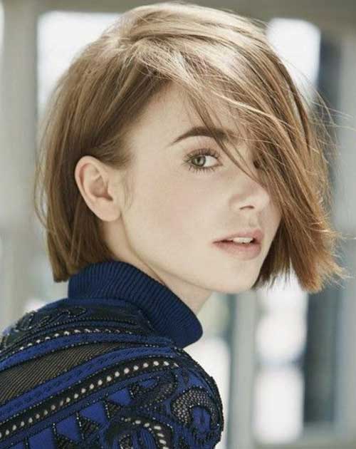 Lily Collins Short Hair 2014-2015