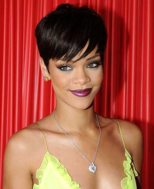 Rihanna Pixie Hair Cut