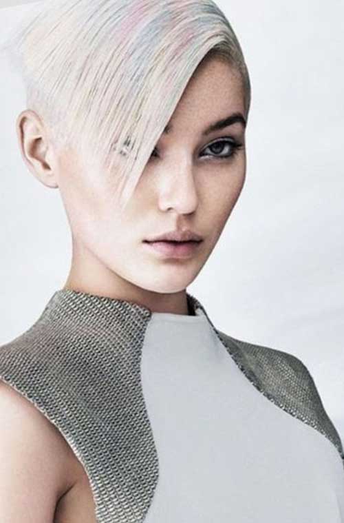 Sharp Short Futuristic Cut for Girls Hairstyle