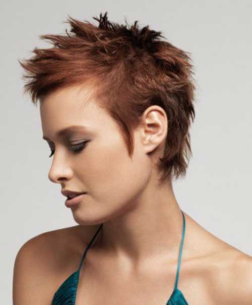 Amazing Short Spiky Haircuts for Women 2015
