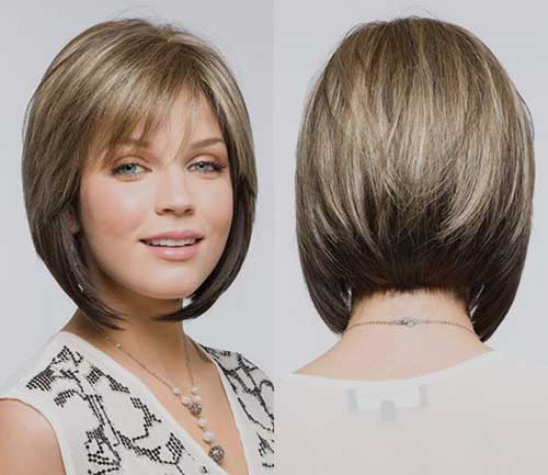 Angled Inverted Bob Haircuts and Back View