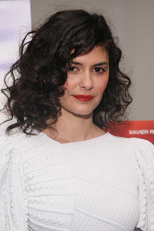Audrey Tautou Bob Cuts for Curly Hair