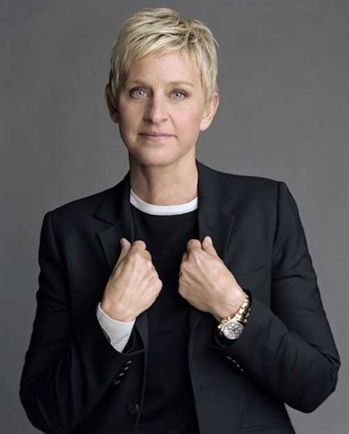 Ellen DeGeneres Short Hair