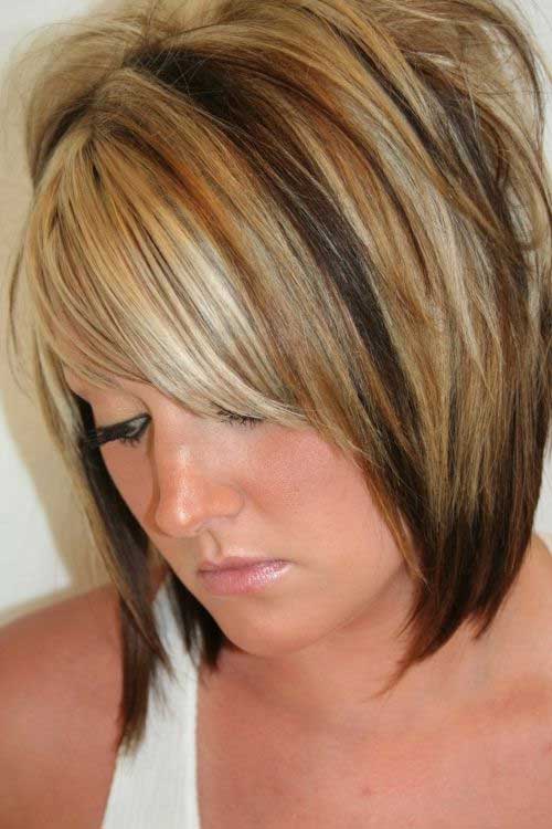 Bobcut Hair Highlights and Lowlights Style