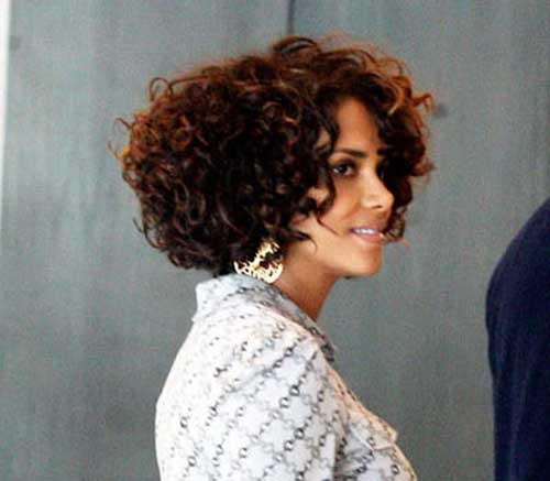 Halle Berry Bob Cuts for Curly Hair
