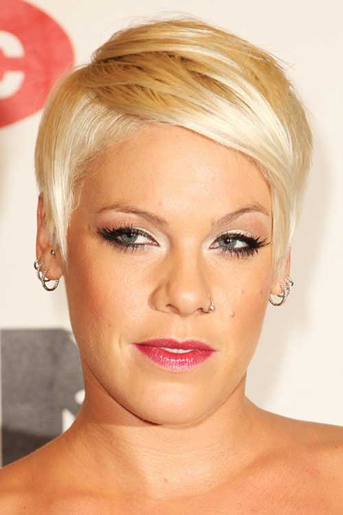 Pink's Straight Hairstyles