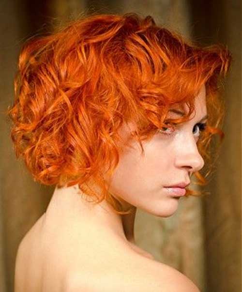 Cute Red Wavy Curly Hair