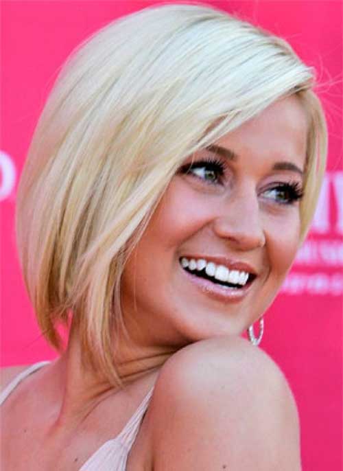 Short Blonde Bob Haircuts for Round Faces