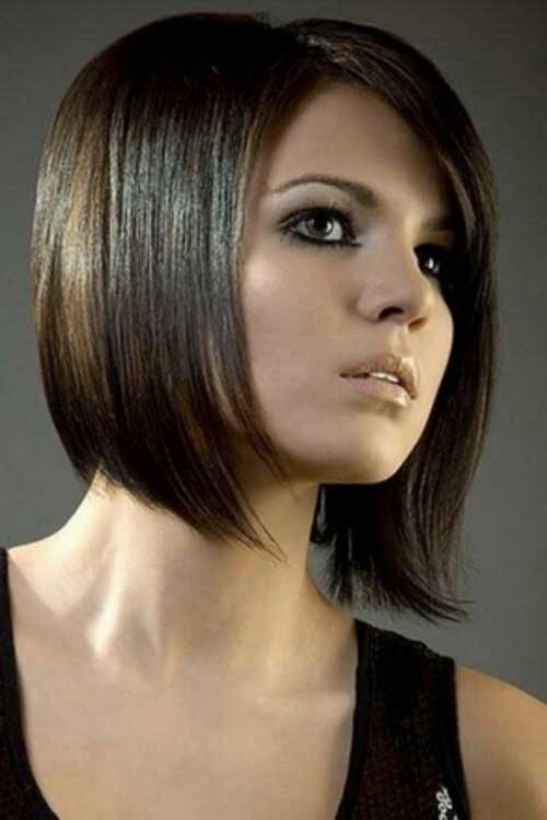 Brunette A Line Bob Hairstyles