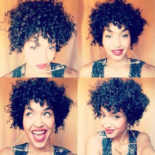 Easy Hairstyle for Curly Short Haircut