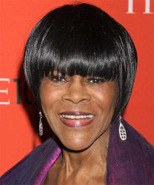 Short Haircuts with Bangs For Black Women Over 50